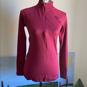 lululemon athletica Diamond-Quilt Half-Zip Pullover in Berry
